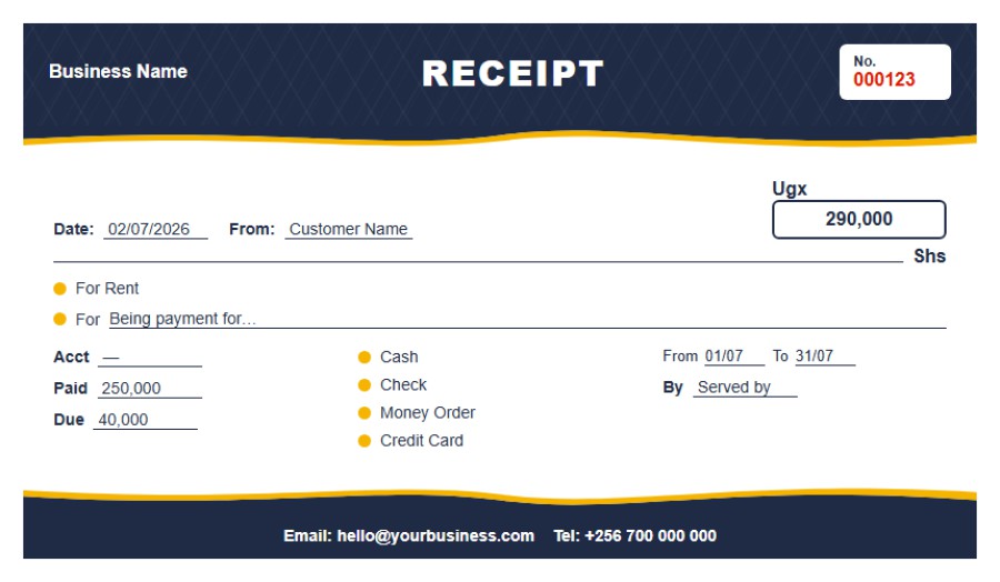 Prestige Receipt